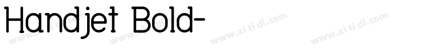 Handjet Bold字体转换